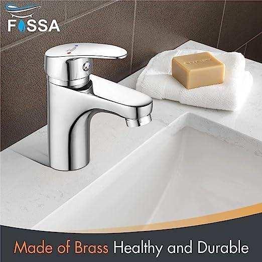 Wash Basin Mixer Tap Brass Silver-4