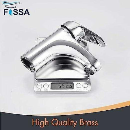Wash Basin Mixer Tap Brass Silver-2