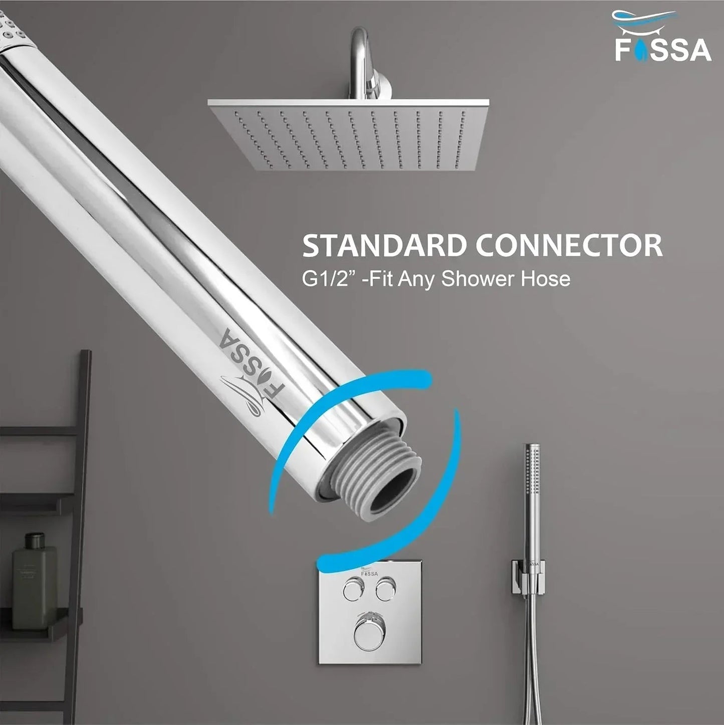 Peak Abs Chrome Finish Hand Shower With 1.5 Meter 304- Grade Stainless Steel Hose Pipe & Hook-4