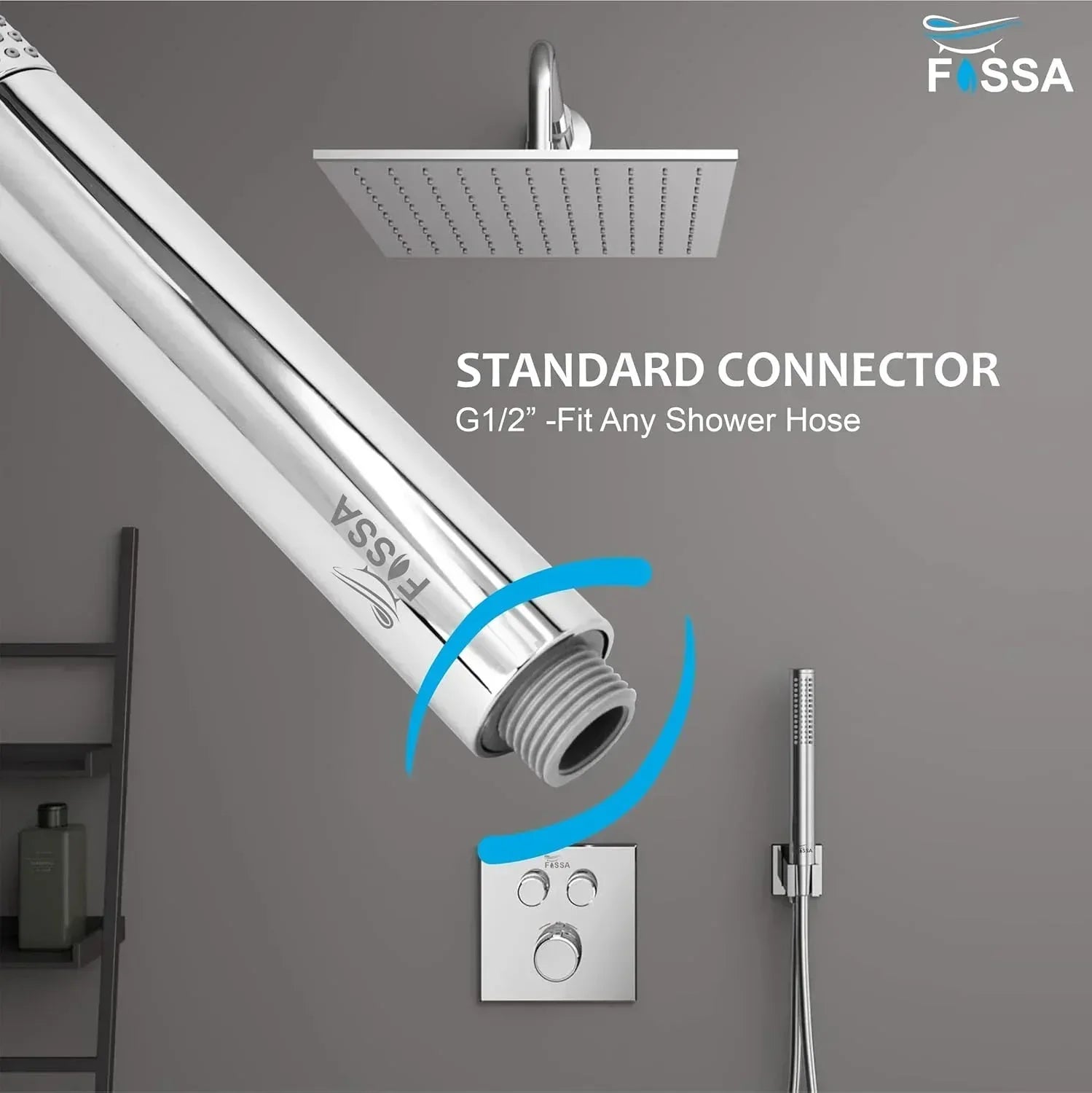 Peak Abs Chrome Finish Hand Shower With 1.5 Meter 304- Grade Stainless Steel Hose Pipe & Hook-4